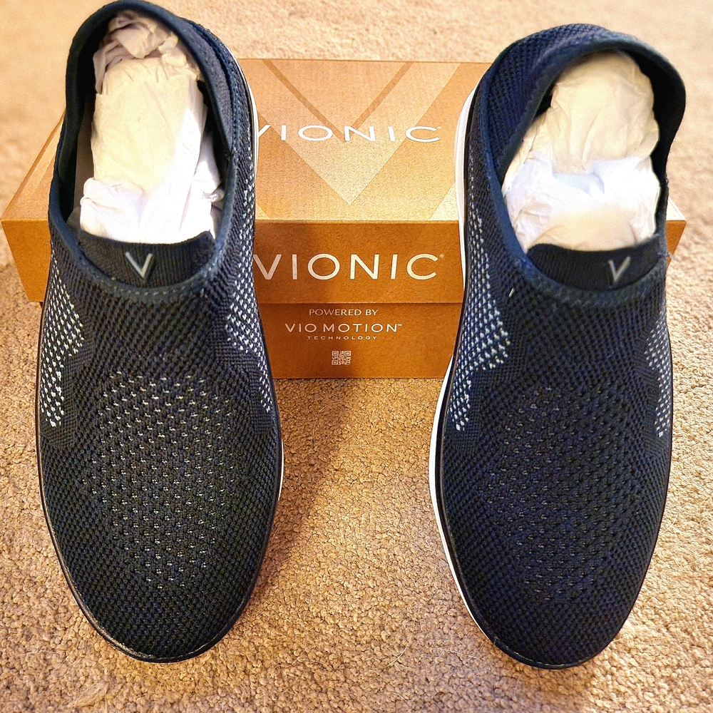 Vionic Women's Sage Rx Recovery Navy Slip-on Sneakers 9.5M